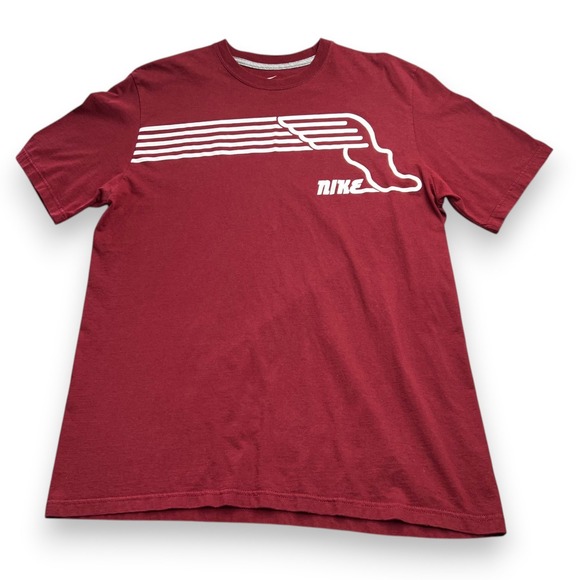 Nike Other - Nike Winged Foot Graphic T Shirt Mens XL Maroon Red Running Sportswear Gorpcore